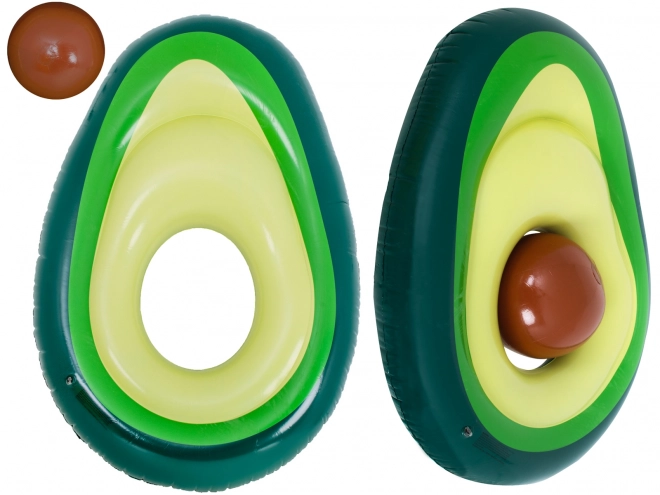 Oppustelig madras Avocado med bold 150 cm XL