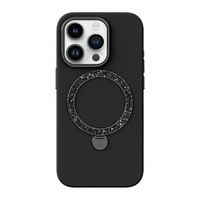Etui til iPhone 15 Pro Joyroom Dancing Circle sort
