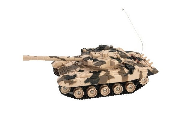 Fjernstyret tank med genopladeligt batteripakke og lydeffekter