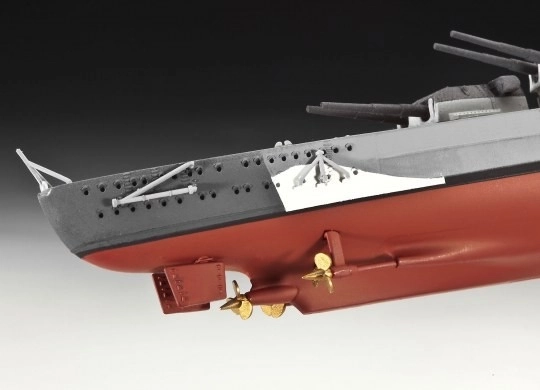 Plastisk model af slagskib Bismarck