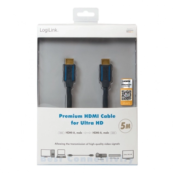Premium HDMI-kabel Ultra HD 5m