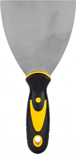 Rustfri spartel til filler 100 mm DELI (gul)