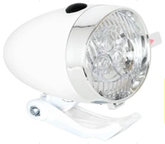 Forreste retro kromcykellampe med LED