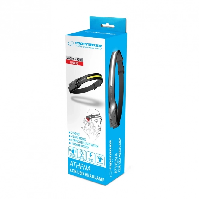 Genopladelig LED pandelygte Athena