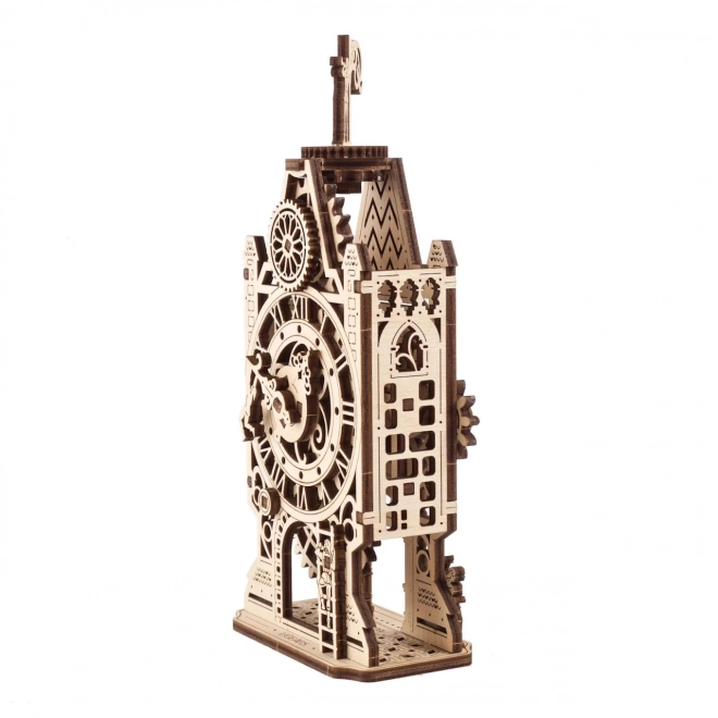 Ugears 3D træ mekanisk puslespil Ur-tårn