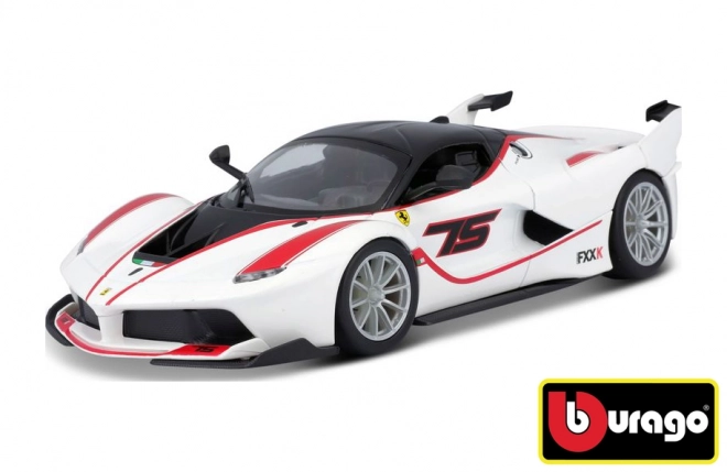 Bburago Ferrari Racing FXX K hvid model 1:24