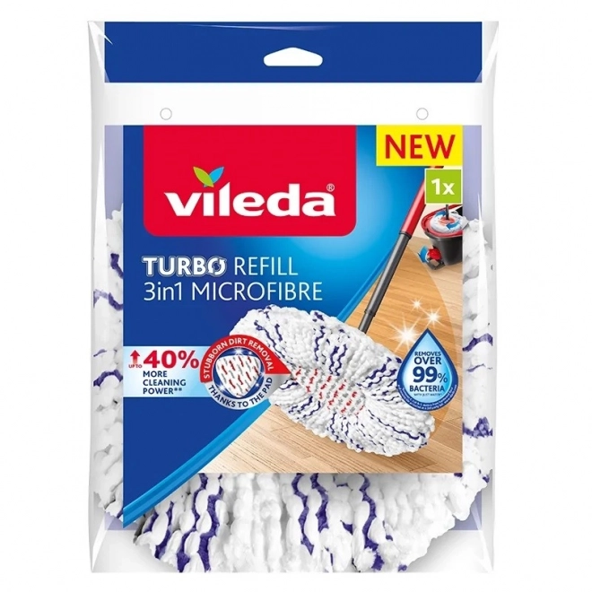Erstatningsindsats til roterende moppe Turbo 3-i-1 Mikrofiber