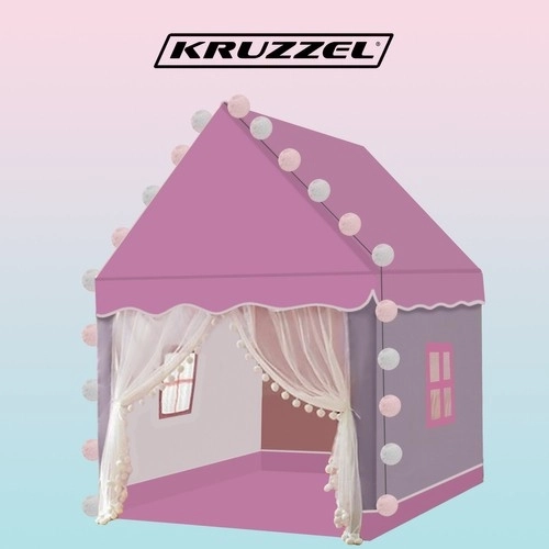 Børnetelt - lyserød Kruzzel 22653