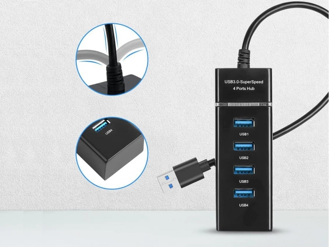 Usb hub med 4 porte