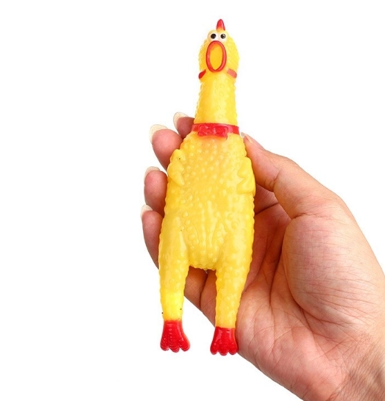 Pivende legetøj til hunde - kylling, 16 cm