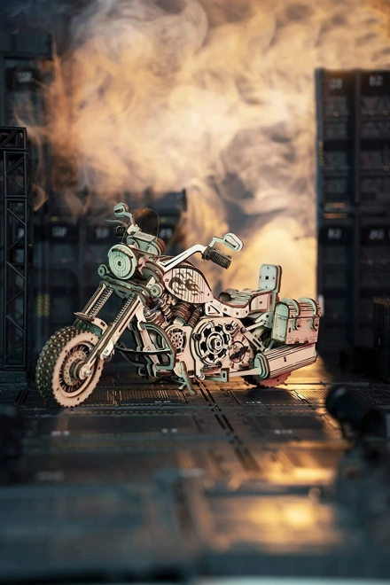 Motorcykel Cruiser LK504 - 3D træbyggesæt