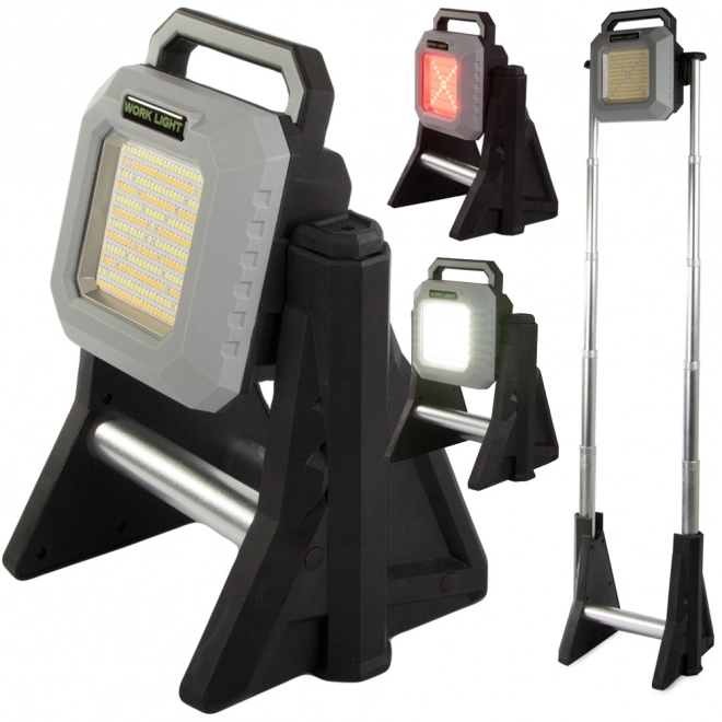 Genopladelig LED teleskopisk lygte 3000 lumen