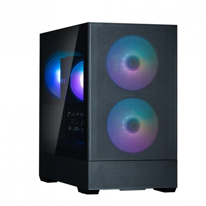 Kabinet P30 Air mATX Mini Tower med ARGB blæsere sort