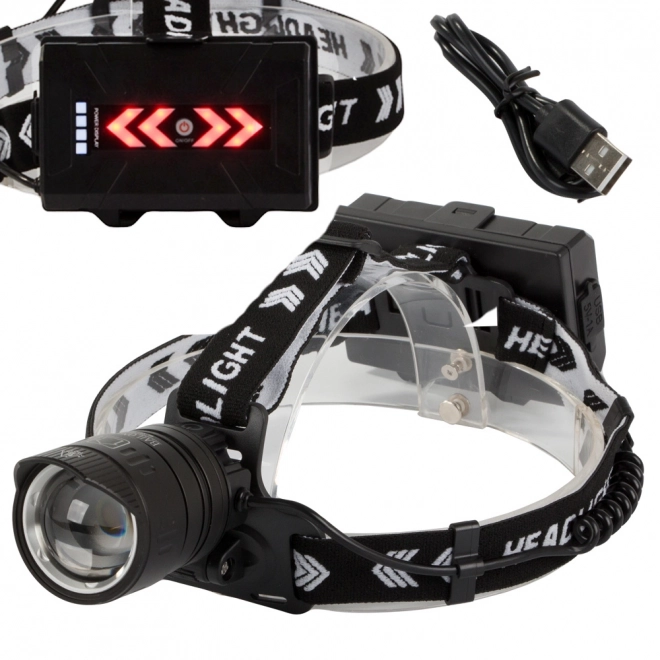 Professionel pandelampe med LED Cree XHP360 Powerbank Zoom fra Bailong
