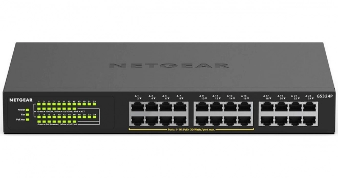 Uadministreret gigabit-switch 24 porte PoE+ GS324P