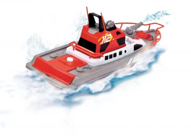 RC redningsbåd brandmænd 37cm, 3kan