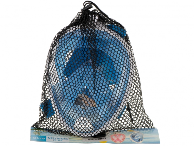 Snorkelmaske Full Folding, størrelse S/M, farve blå