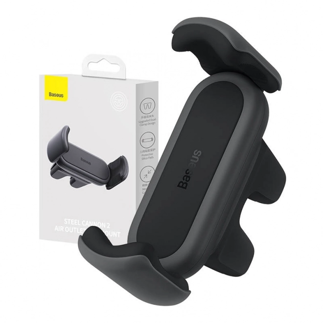 Baseus Stålholder Cannon 2 til bilens ventilationsgitter (sort)