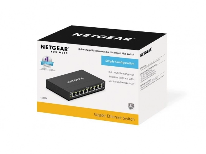 Administreret switch NETGEAR GS308E 8-Port Gigabit Ethernet Plus