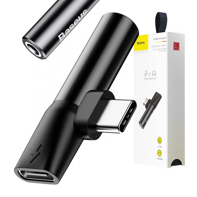 Audioadapter USB-C til mini jack 3,5 mm USB-C (sort)