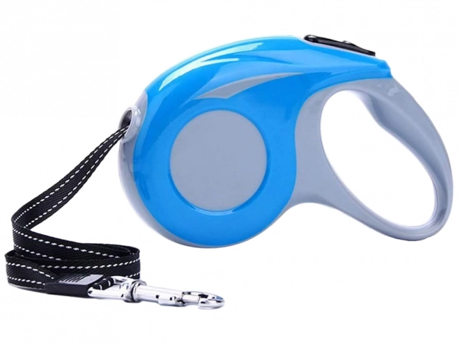 Automatisk hundesnor med lås 5 m 15 kg – Hvid-sort