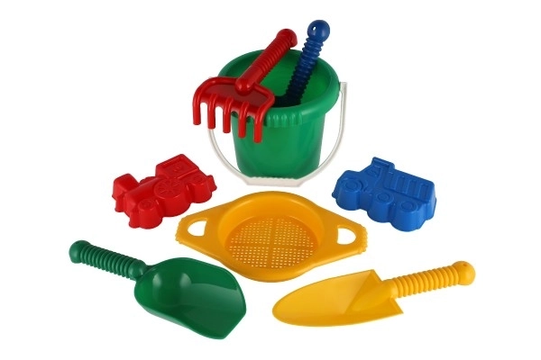 Plastsæt til sand i net til børn fra 12 måneder