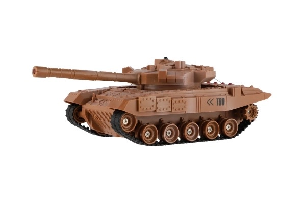 RC Tankkamp med genopladeligt batterisæt med lyd og lys 27MHz/40MHz