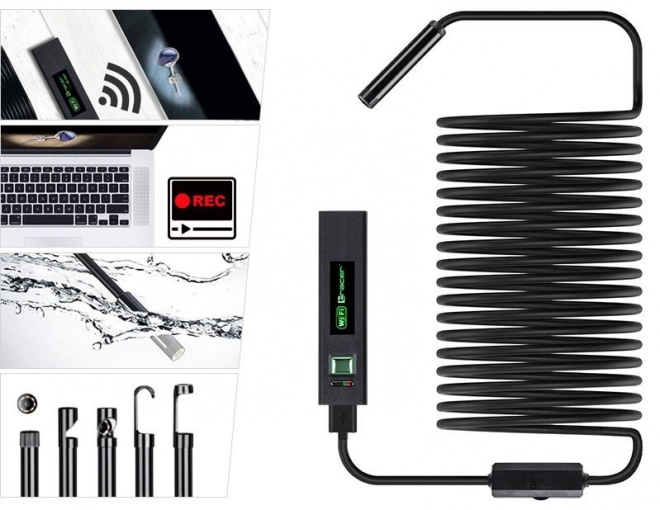 Endoskopisk kamera HardWire 5M 8MM LED WIFI