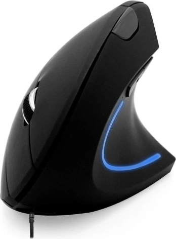 Ergonomisk lodret mus MEDIA-TECH VERTIC MT1122 med bagbelysning, kablet