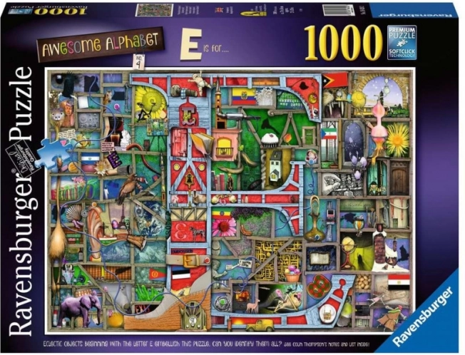 Ravensburger puslespil Fantastisk alfabet E & F 1000 brikker