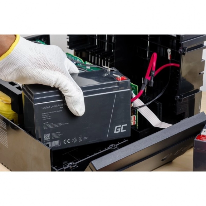 Genopladelig batteri AGM VRLA Green Cell AGM50 12V 10Ah (til UPS, legetøjsbiler, græsslåmaskiner)