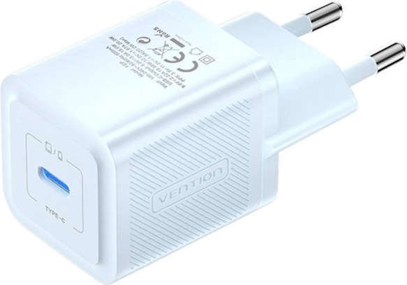 Vægoplader Vention USB‑C 20 W GaN blå