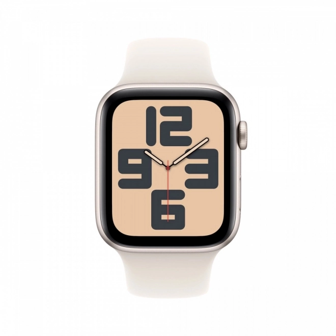 Apple Watch SE GPS med aluminiumsurve6r i 40 mm med me5neskin M/L sportsrem