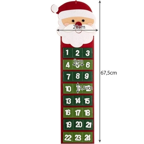 Hængende adventskalender Ruhhy 22252