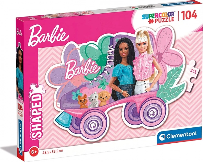 Formet puslespil BARBIE 104 brikker