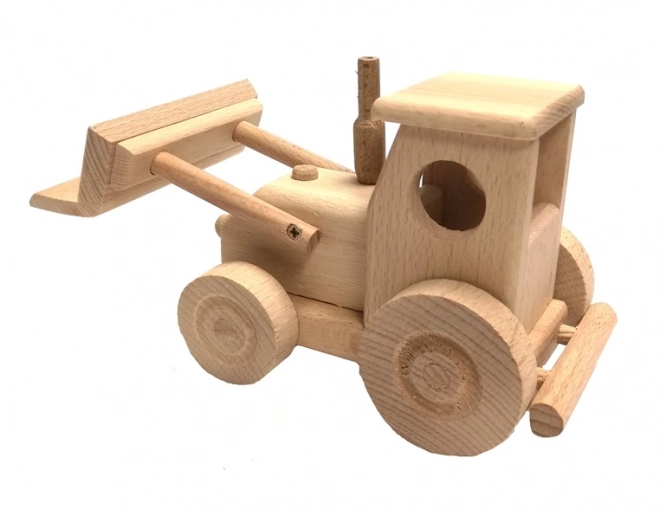 Trætraktor med skovl