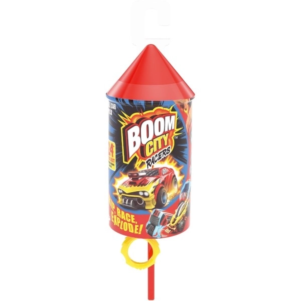 Auto Boom City Racers plastmix typer i plasttube 21x6,5x6cm