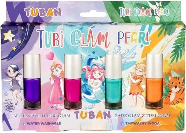 Neglelak Tubi Glam sæt 4 stk - perlemor