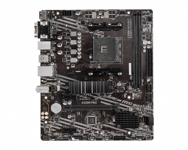 MSI A520M PRO mATX bundkort til AMD