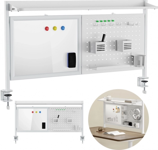 Magnetisk tavle og pegboard for maksimal orden