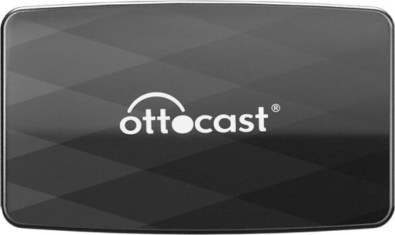 Trådløs Ottocast-adapter til CarPlay, Android Auto og AirPlay – sort
