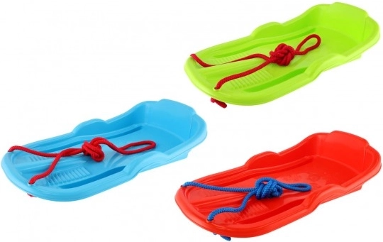 Plastik Slæder med Snor til Vinter Sjov