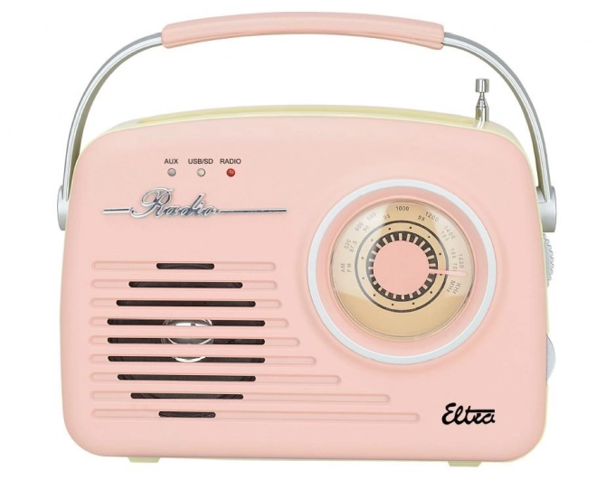 Retro radio LUIZA SP-11 med MP3 USB SD pink