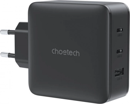 Choetech PD8005 vægoplader GaN 100 W med USB‑C og USB‑A