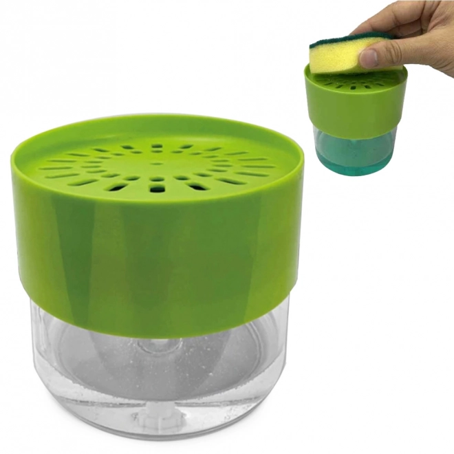 Flydende sæbedispenser med svamp