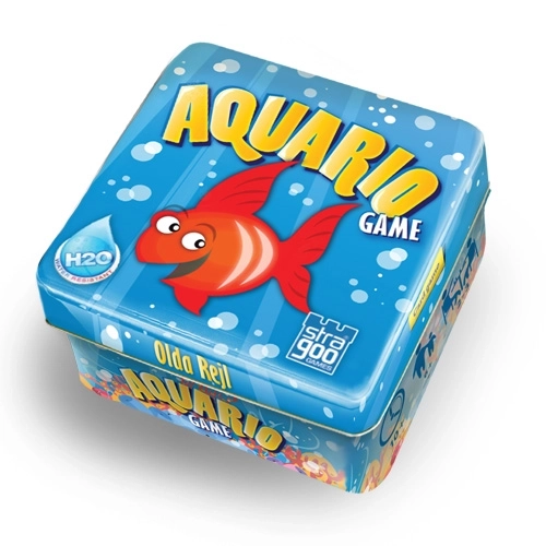Aquario selskabsspil i metalæske 13x13x7,5 cm
