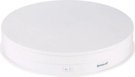 Elektrisk roterende fotobord PULUZ 30 cm USB hvid