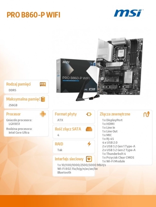 Bundkort PRO B860-P WIFI