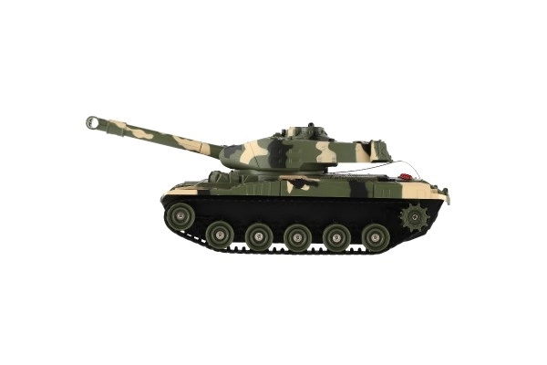 Tank RC plast 27cm 27MHz med batteri+opladningspakke med lyd i kasse 37x17x19cm