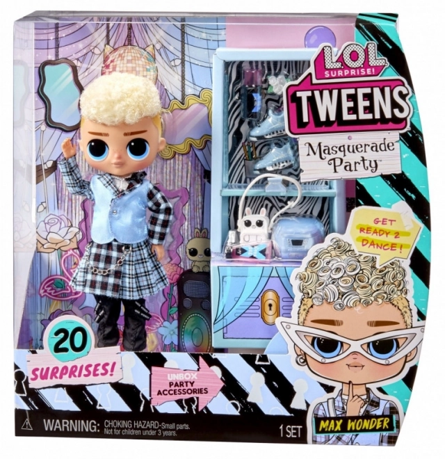 Tweens L.O.L. Surprise! maskeradebals dukke Max Wonder